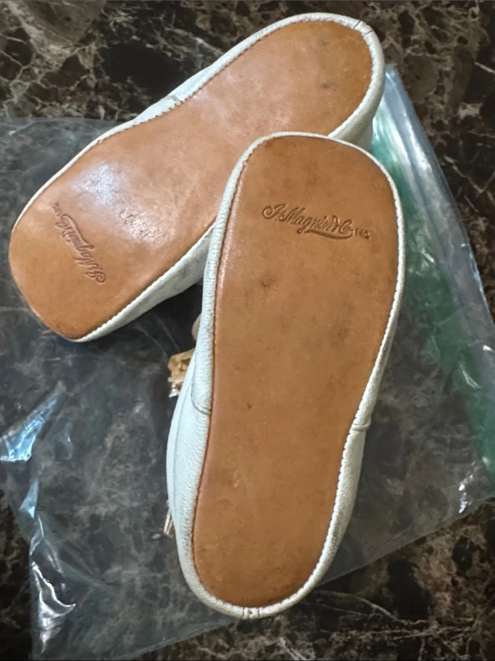 Antique Leather baby shoes